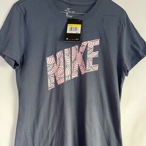Nike The Nike Tee‎ Women's Size S Blue Graphic T Shirt New With Tags